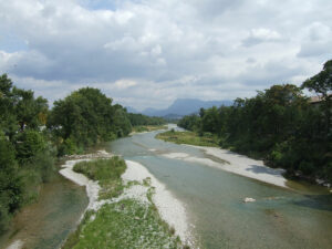 La rivière Drôme près de Crest